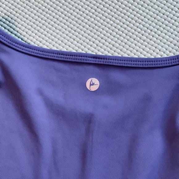 90 Degrees by Reflex Blue Cropped Activewear Tank Top - Size Small - Picture 2 of 2